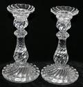 101005 BACCARAT CRYSTAL CANDLESTICKS C1930