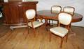 100003 ROSEWOOD BAR BUFFET TABLE 10 DAMASK CHAIRS