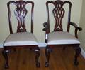092054 CHIPPENDALE STYLE MAHOGANY DINING CHAIRS