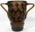 092046 DAUM NANCY DECO SCULPTED VASE H 12 W 14