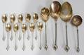 091040 AMERICAN STERLING  VERMEIL SPOONS  UTENSILS