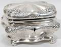 091056 GERMAN 750 SILVER  VERMEIL TEA CADDY