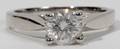 090006 100 CT DIAMOND SOLITAIRE 18 KT GOLD RING