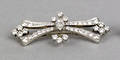 Platinum and diamond brooch
