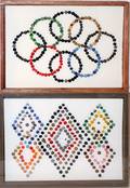 093013 COLORFUL BUTTONS TWO FRAMED COLLECTIONS