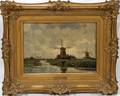 082058 G VAN WICKEVOORT OIL DUTCH LANDSCAPE SCENE