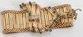 082050 GOLD BRACELET BOW CLASP  TASSEL 15 SAPPHIRES