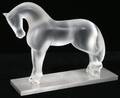 081017 LALIQUE FROSTED FIGURE SIGLAVY HORSE