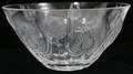 081021 LALIQUE CRYSTAL BOWL WSTYLIZED THISTLE MOTIF