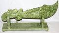 080023 CHINESE CARVED JADE DRAGON SWORD  STAND