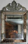 080007 VENETIAN ETCHED GLASS MIRROR 50 X 32