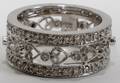 080032 14KT WHITE GOLD  DIAMOND WEDDING BAND