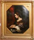 072009 ITALIAN OR FRENCH SCHOOL OIL ST CECILIA
