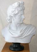 072057 AFTER THE GREEK OR ROMAN WHITE MARBLE BUST