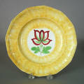 Yellow spatter plate 19th c