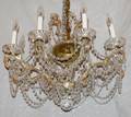 071047 CRYSTAL EIGHTLIGHT CHANDELIER C 1950 H 16