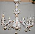 071046 CAPO DI MONTE PORCELAIN 8LIGHT CHANDELIER