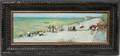 062019 ALBERT AUBLET OIL BEACH SCENE WITH FIGURES