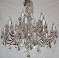 062033 AUSTRIAN HAND CUT CRYSTAL CHANDELIER H 36