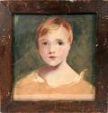 062046 SIGNED TS WATERCOLOR PORTRAIT OF A YOUNG BOY