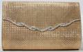 061060 14KT YELLOW GOLD  DIAMOND CLUTCH PURSE