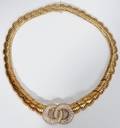 061057 18KT YELLOW GOLD  364CT DIAMOND NECKLACE