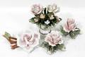 011082 CAPO DI MONTE PORCELAIN FLOWERS  ARRANGEMENT