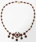 031067 VICTORIAN STYLE GARNET NECKLACE L15