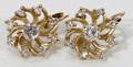 031065 14K YELLOW GOLD  DIAMOND EARRINGS