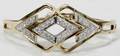 041067 14K GOLD  DIAMOND BANGLE BRACELET