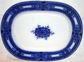 011064 STELLA FLOW BLUE IRONSTONE PLATTER C1850