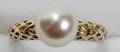 121122 14K YELLOW GOLD  PEARL RING