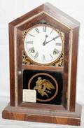 041113 WATERBURY AMERICAN ROSEWOOD MANTLE CLOCK