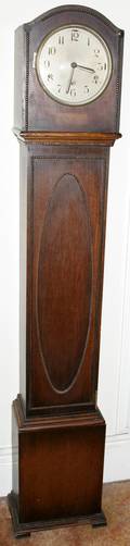 041106 ENGLISH OAK GRANDMOTHER CLOCK C1930