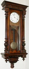 041103 VIENNESE HANGING CLOCK C1860 H45 W18