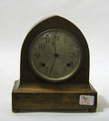 New Haven Clock Co mahogany shelf clock
