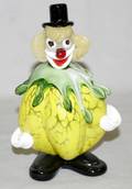 040087 MURANO ART GLASS FIGURE OF CLOWN H8
