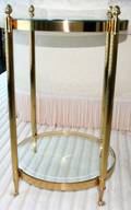 031176 FRENCH STYLE BRASS TABLES H288 DIA18