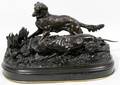 021090 PIERREJULES MENE BRONZE SCULPTURE OF DOGS