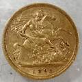 020078 UK QUEEN VICTORIA DRAGON GOLD HALF SOVEREIGN