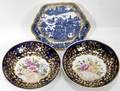 011152 COALPORT PORCELAIN SAUCERS  CAUGHLEY STAND