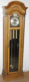 120069 HERMAN MILLER WALNUT GRANDFATHER CLOCK H75