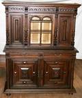 041170 BELGIAN OAK BREAKFRONT CABINET C1900