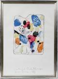 032090 JIM DINE LITHOGRAPH 1963 COLORED PALETTE