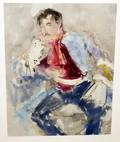 022077 RICHARD JERZY WATERCOLOR ON PAPER MATADOR