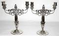 022069 GEORG JENSEN 830 SILVER CANDELABRA C1920