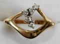 020100 14K YELLOW GOLD  DIAMOND RING
