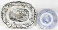 011153 STAFFORDSHIRE EARTHENWARE HISTORIC PLATTER