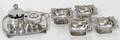 011175 STERLING SILVER MUSTARD POTS  SHEFFIELD SALTS