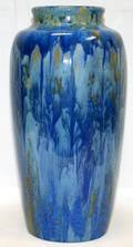 010074 PIERRE PONDE FRENCH MULTICOLOR POTTERY VASE
